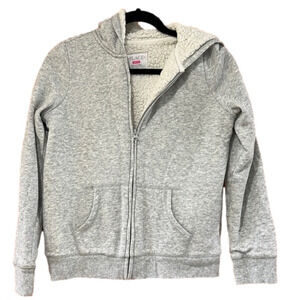 The Children’s Place Gray Sherpa Sequined Butterfly Sweatshirt